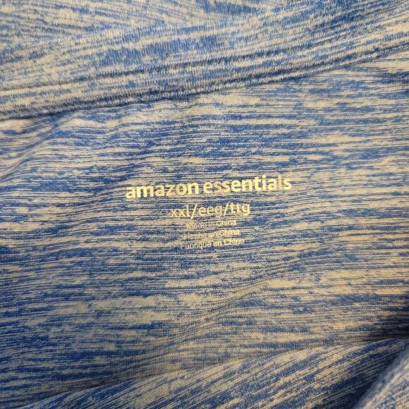 Amazon Essentials LOT OF 4 Pink/Blue/Orange/Gray Heathered Short Sleeve Top XXL - Picture 9 of 10